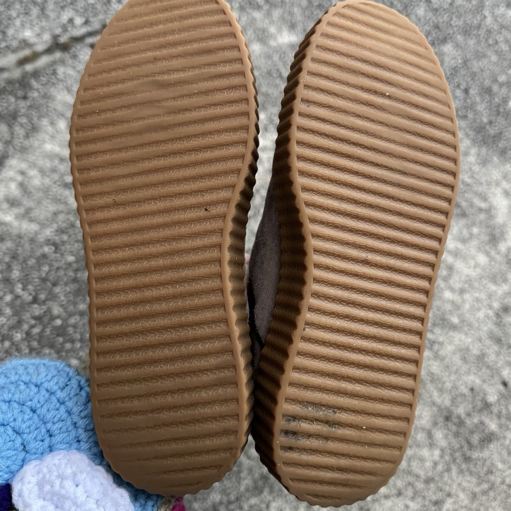 J Slides Chelsea Sneaker Bootie Women's 8.5 Taupe Suede With Platform Gum Sole - Picture 7 of 9